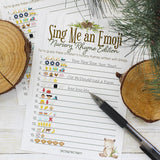 Woodland Teddy Bear Baby Shower Emoji Game Cards - 20 Count
