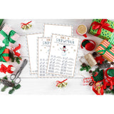 Roll A Snowman Dice Game, Christmas Candy And Family Party Games, Ice Breaker Winter Activity For Teens, 25 Game Cards