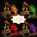 3D Greeting Pop Up 9Th Birthday Card With Light And Music, Crane Truck Card For Boy, Nephew, Grandson, Son, Toddler, With Envelope, Message Card - Open It Play: Plays Hit Song 'Happy Birthday'