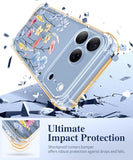 Floral Clear Slim Case for iPhone 18 Pro Max and iPhone 17 Pro Max Protective Women Phone Cover