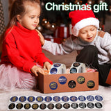 1000 Pieces Christmas Stickers,Round Seal Label Stickers For Cards Gift Envelopes Boxes Party Decoration (1'' And 2 Rolls)