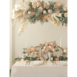 Artificial Flowers Combo Box Set Faux Flowers Bulk Flower Leaf With Stems For Diy Wedding Bouquets Centerpieces Baby Shower Party Home Decorations