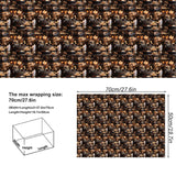 Birthday Wrapping Paper - 6 Black Gold Style Gift Paper For Men, Women, Kids - 20 X 28 Inch, Folded Flat (6 Sheet Recyclable)