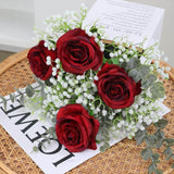 140 Pcs Artificial Flowers,Babys Breath Artificial Flowers,Fake White Babys Breath Flowers Artificial Bulk,140 Pcs Real Touch Flowers For Wedding Party Home Garden Decoration (140)