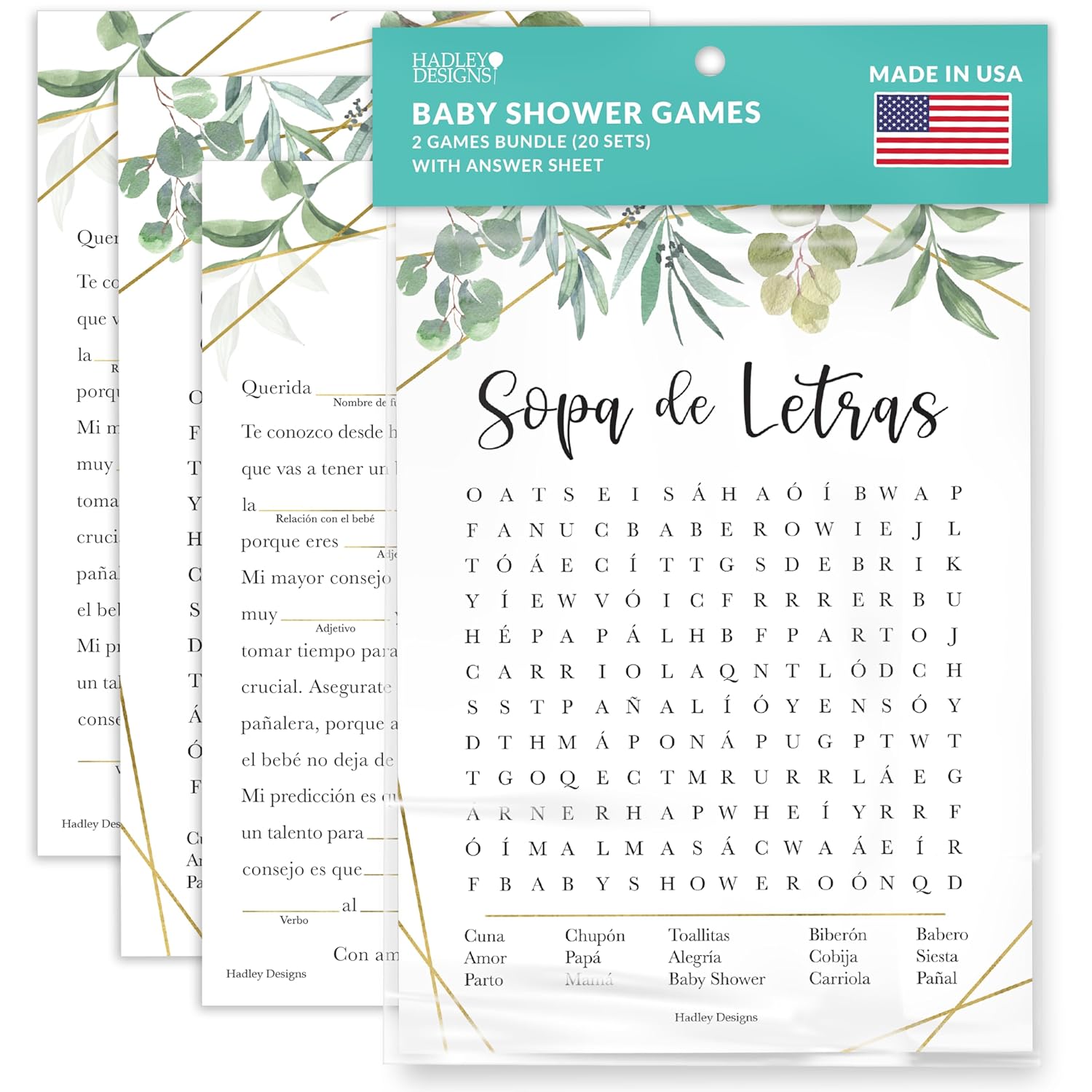 20 Greenery Juegos Para Baby Shower En Española-Juegos De Baby Shower, Hilarious Games In Spanish, Bingo Española, Quien Conoce Mas A Mama