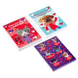 Hallmark Valentines Day Cards and Stickers for Kids School, Puppies and Kittens (24 Classroom Valentines with Envelopes)