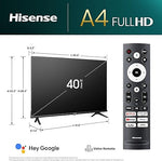 Hisense 40" A4 Series FHD Smart TV 1080p, Game/Sports Modes, Alexa, Black