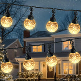 20 Led 41Ft Globe Ball String Lights, G40 Crystal Bubble Ball Fairy String Lights Plug In With 11 Modes, Timer & Memory