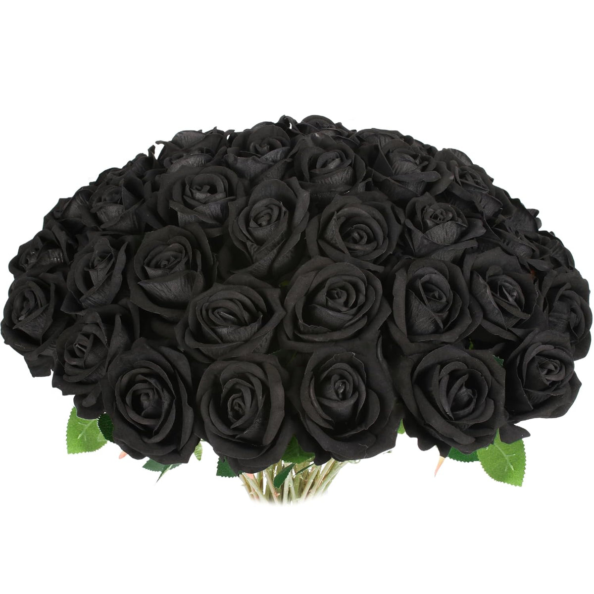 30 Pcs Fake Pink Roses, Artificial Flowers Bulk Realistic Silk Faux Rose With Stems For Wedding Decoration Bridal Bouquet Birthday Celebrations Diy Floral Arrangement Home Decor
