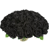 30 Pcs Fake Pink Roses, Artificial Flowers Bulk Realistic Silk Faux Rose With Stems For Wedding Decoration Bridal Bouquet Birthday Celebrations Diy Floral Arrangement Home Decor