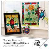 Gallery Glass PROMOGGJL22 Jewel Tones Stained Glass Painting Kit, 8 Piece Glass Paint Set for DIY Arts and Crafts, Perfect for Beginners and Artists