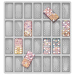Professional Domino Molds For Resin Casting Jumbo Domino Molds For Resin Casting Double 6 Dominoes Mold, Shiny & No Scratches & Durable,8.86 X 9.25 X 0.39 Inch 230G (New Version
