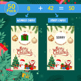 Christmas Games -50 Pack, Scratch Off Christmas Party Game, Santa Party Activity For Groups Family Adults Festive Raffle Tickets, Holiday Games Ideas Activities Supplies, A17