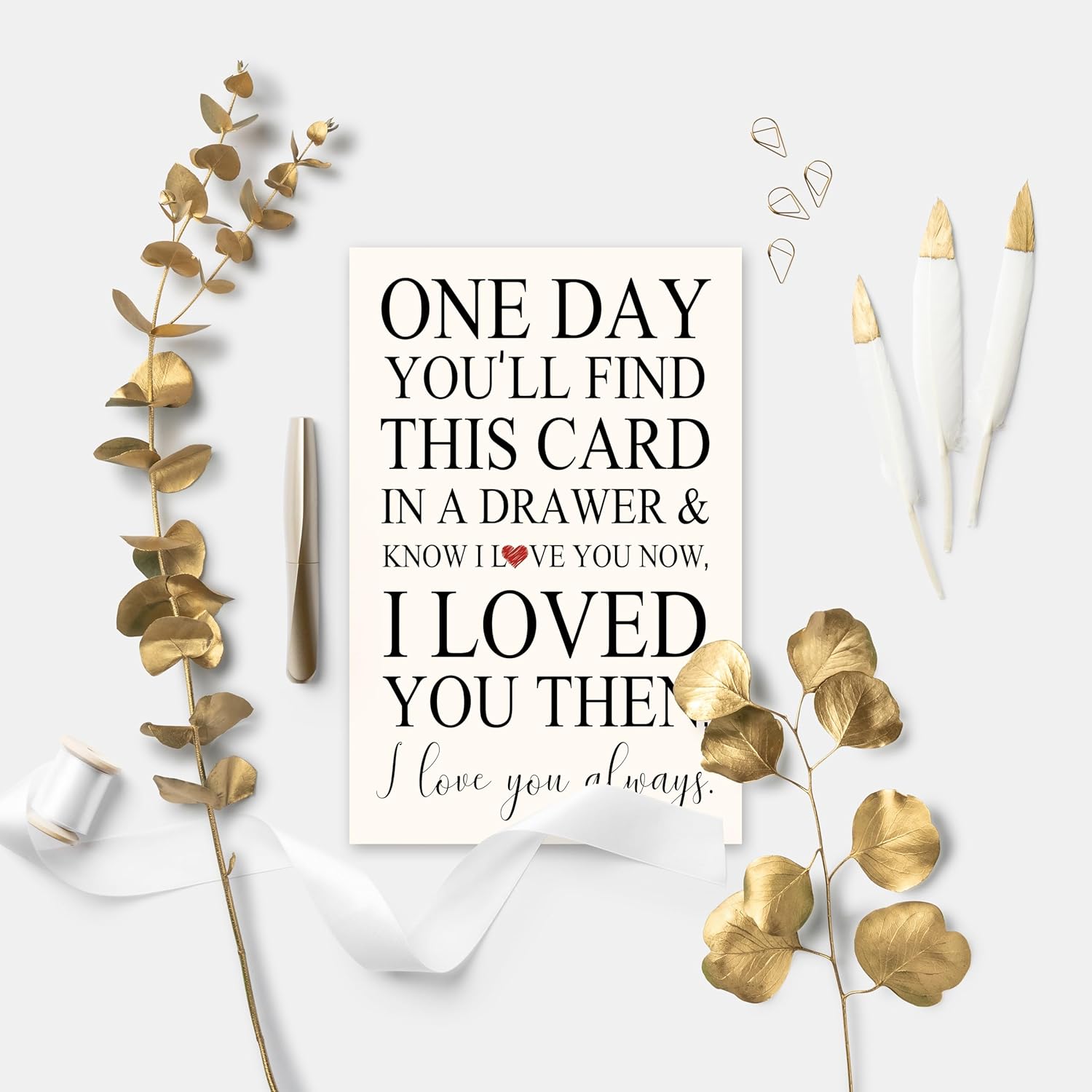 Romantic Love Card For Him Her, Heartfelt Anniversary Or Valentine’S Day Greeting, Emotional Keepsake Card For Husband, Wife, Boyfriend, Or Girlfriend