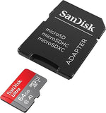 64GB Ultra microSDXC, 120MB/s, C10, U1, A1, Full HD, Adapter Included