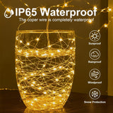 1Pack Usb Plug In Fairy String Lights,16Ft 50 Led Copper With Remote And Timer, 8 Modes Waterproof Twinkle String Lights