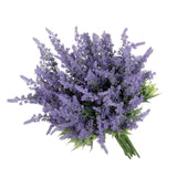 Lavender Artificial Flowers Bulk Stems Faux Purple Plants Real-Touch Bouquets Diy Home Decoration, 8Pcs