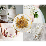 72Pc Artificial Silk Pearl Spray Craft Flower For Home Craft Decor Diy Wedding Bridal Veil Headband Dress Cake Topper Embellishment Scrapbook Favor Corsage Floral Bouquet Arrangement (Turquoise)