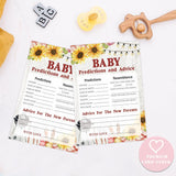 Bbq Baby Predictions And Advice Cards, Baby Shower Game, Pack Of 30 Game Cards, Gender Neutral Boy Or Girl, Fun Baby Game And Activity - Fa24
