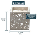 Pavilion - 3.5" Square There's No Place Like Home 100% 8 oz Soy Wax Single Wick Candle - Serenity Scented