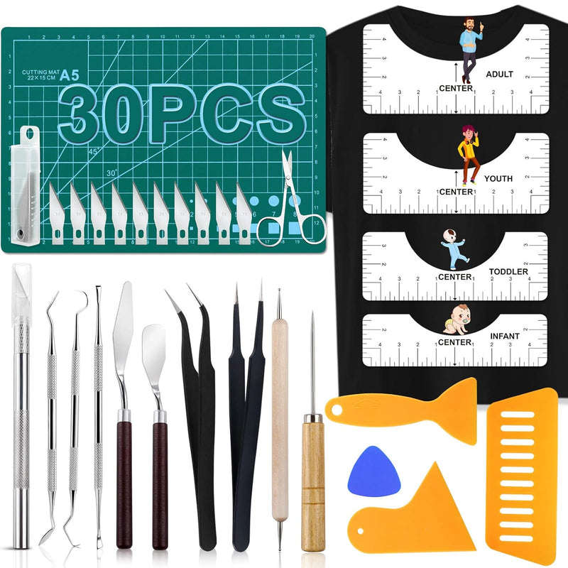 30 Pcs Precision Craft Weeding Tools For Weeding Vinyl, Diy Art Work Cutting,