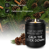Calming Candle, Stress Relief Gifts For Women, Relaxing Gifts For Men, People - Anxiety Relief Items - Valentines Day, Calm Down, Birthday Funny Aromatherapy Candles For Women Friend Coworker