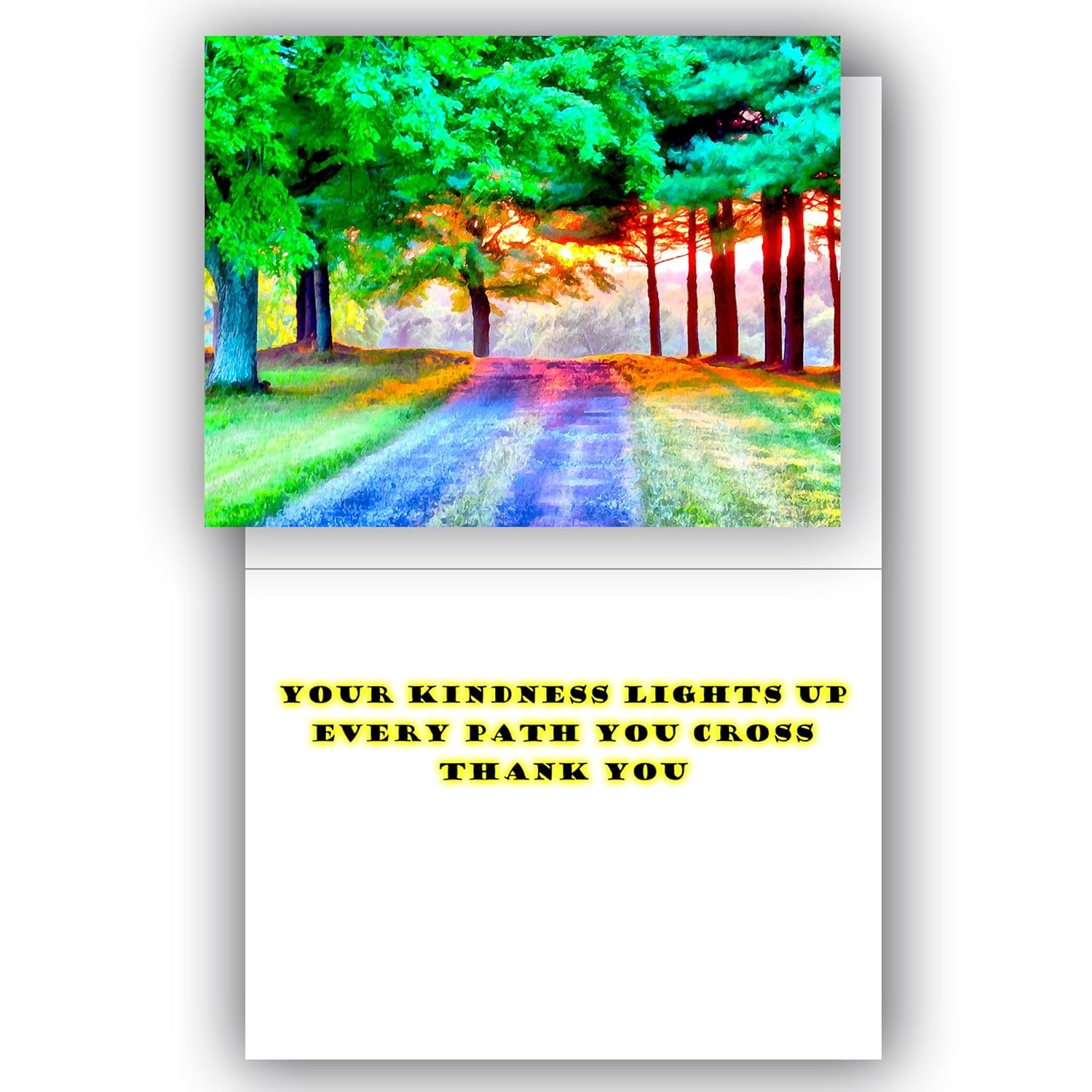 New Horizons Encouragement Card – Your Kindness Lights Every Path Thank You, Positive Affirmations, Compliment, Appreciation Card, Thankful For You Cards