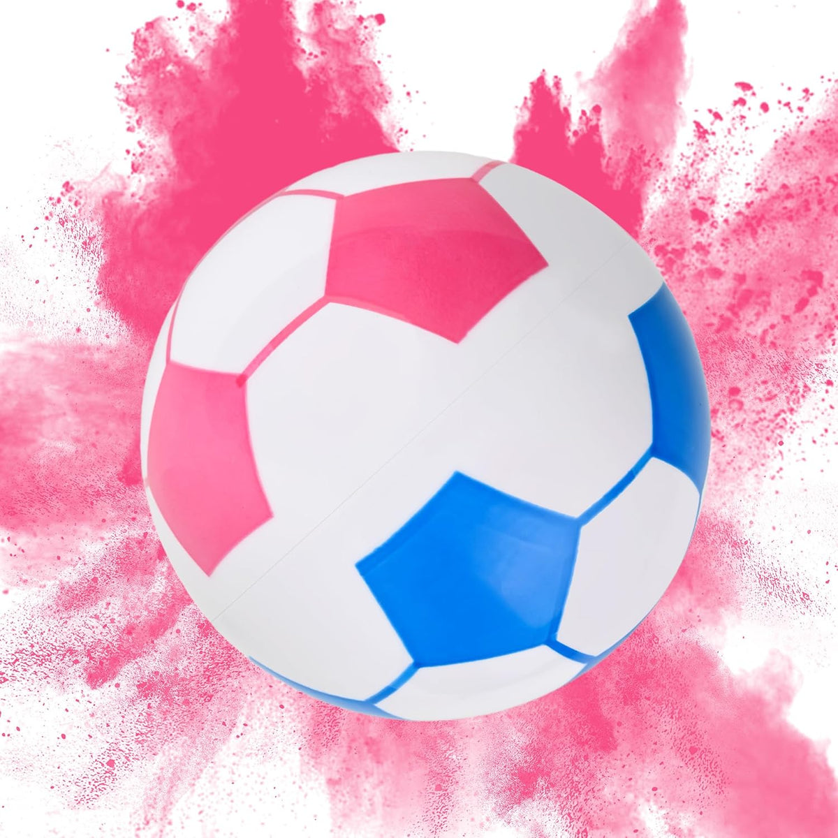 14Cm Gender Reveal Party Football With Powder, Boy Or Girl Reveal Party Game Prop?100% Eco-Friendly Gender Reveal Ideas (Pink)