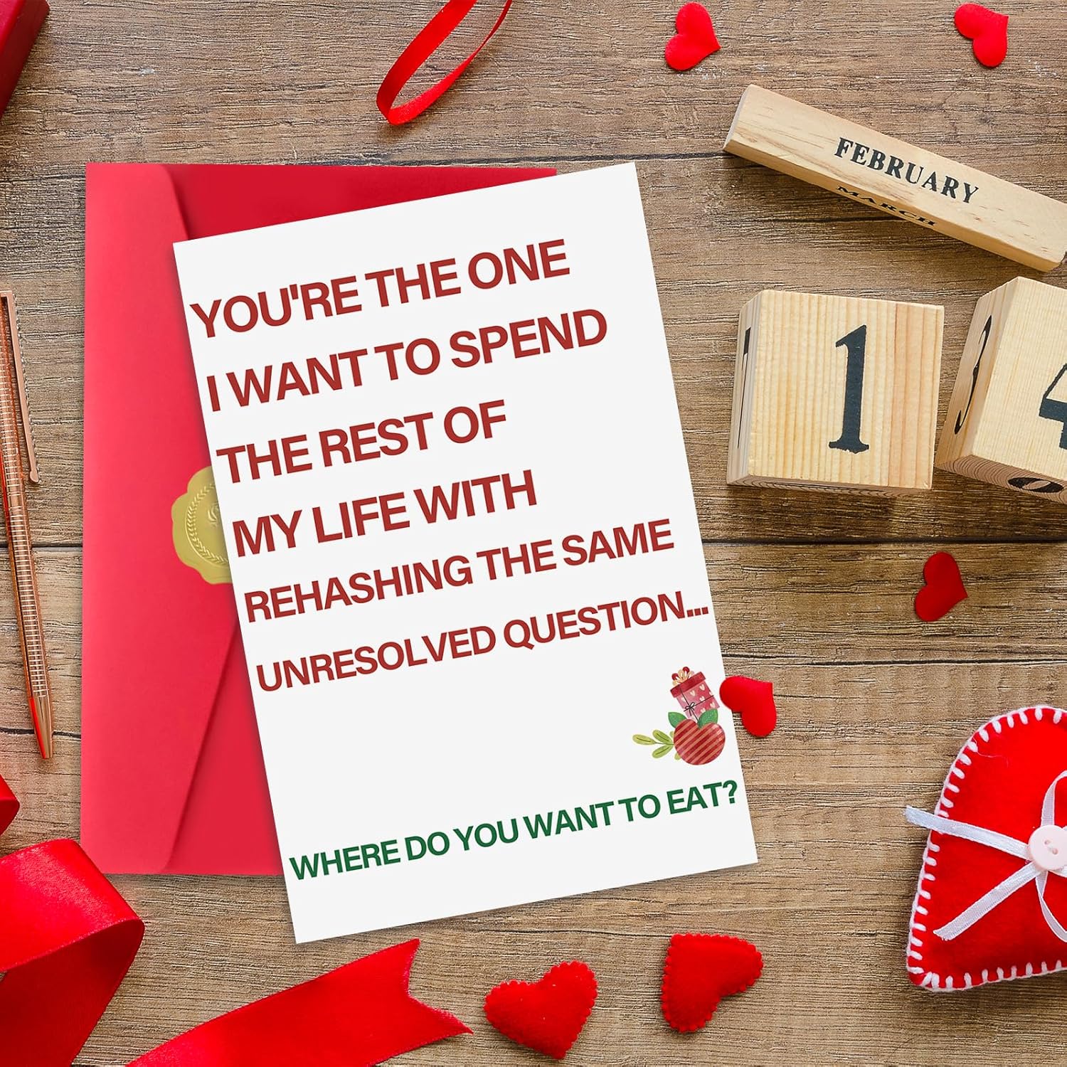 Funny Valentine Day Card For Him Her. Unique Valentine'S Day Card Gift For Boyfriend Girlfriend, Romantic Birthday Anniversary Card Gift For Women Men
