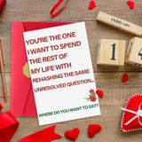 Funny Valentine Day Card For Him Her. Unique Valentine'S Day Card Gift For Boyfriend Girlfriend, Romantic Birthday Anniversary Card Gift For Women Men