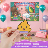 Baby Shower Games Pin The Poopie.Bilingual English/Spanish.Original Funny Hilarious Party Game. Baby Sprinkle Games.