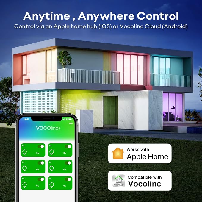 A21 Smart WiFi LED Bulb RGBW 850LM Dimmable E26 Works with Apple HomeKit Alexa Google Home