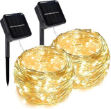 2 Pack Solar Fairy Lights Outdoor 80FT 240 LED Warm White String Lights Waterproof with 8 Modes for Patio Garden Backyard Wedding Christmas Decor