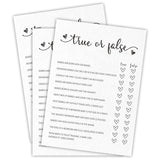 Baby Shower Games, True Or False, Double-Sided Filling White Minimalism Game Cards, Funny Baby Shower Games, Baby Shower Party Supplies & Decorations, 30 Game Cards & 1 Answer Card -A07