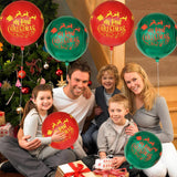 6Pcs Foil My First Christmas Red And Green Balloons For Christmas Party Decorations, Indoor Decorations And 1St Birthday Decorations