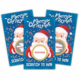 Christmas Scratch Off Game Cards - Xmas Party Scratch Games For Adults - Christmas Raffle Tickets - Holiday/New Year Party Activities & Supplies Decorations - 50 Pack(03)