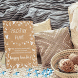 Pacifier Hunt Rustic Baby Shower Games Set - 50 Blue Acrylic Pacifiers For Party