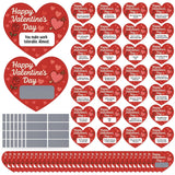 30 Sets Valentines Day Scratch Off Cards Gift Red Heart Shaped Scratch Cards Funny Happy Valentines Love Game Card Self Adhesive For Coworker Employee Staff Team Adult Office Party Favor