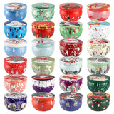 24Pack Christmas Scented Candles Gift- Aromatherapy Candle-2.5Oz Soy Wax-Long Lasting Burn Time, Christmas Thanksgiving Gifts For Women?Home Decor