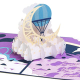 3D Pop Up Anniversary Card,Love You To The Moon And Back Card,Valentines Day Card,Wedding Card,Romantic Gift,Birthday Card For Wife,Husband,Couple,Girlfriend,Boyfriend | With Envelope