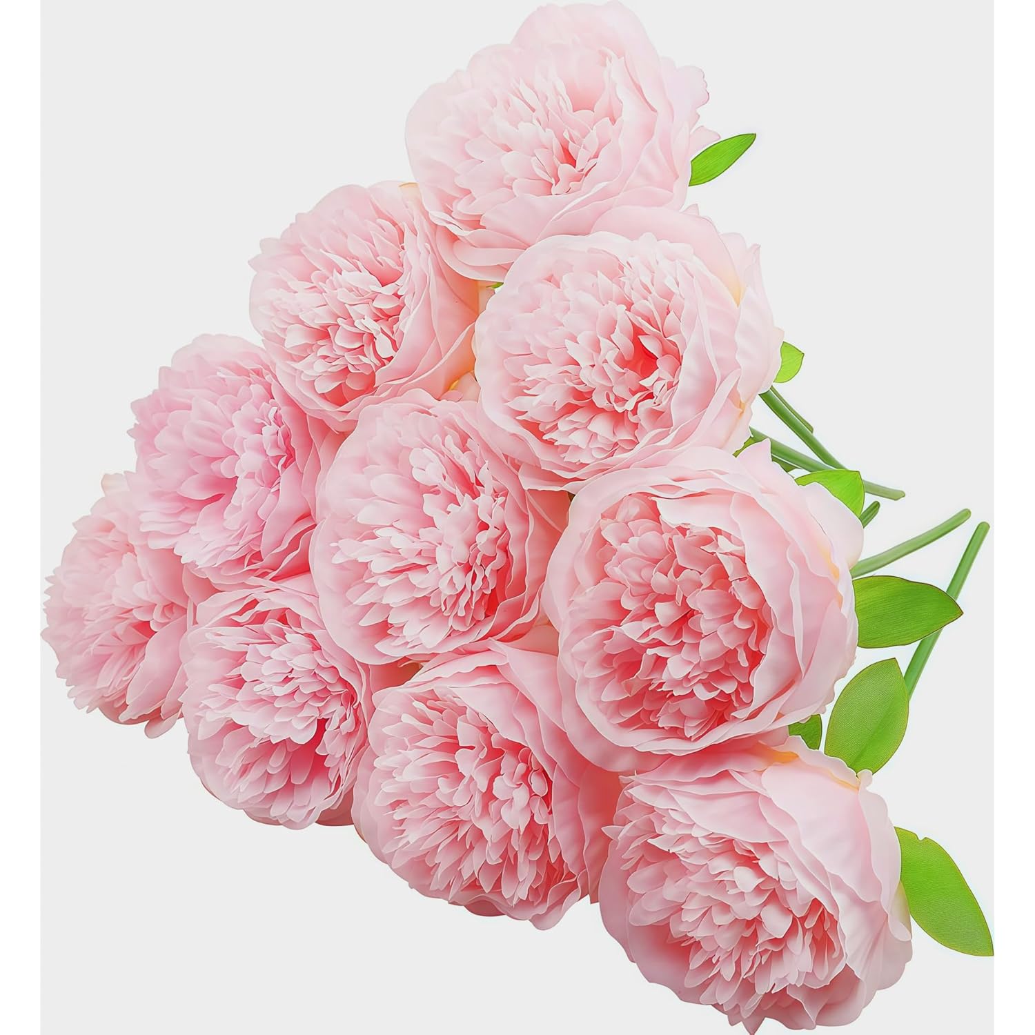 10 Pcs Artificial Peonies Silk Peony Fake Flowers For Wedding Home Office Party Decoration - Single Stem, Diy Floral Arrangements