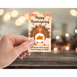Happy Thanksgiving Scratch Off Game Cards - Turkey Party Game Scratch Off Game - Thanksgiving Party Game - 50 Cards(A01)