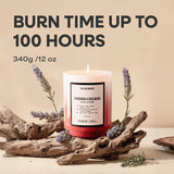Fall Candle, Mandarin Rosewood Scented Candle, 12Oz Natural Soy Wax, 75 Hours Long Lasting Clean Burn, Aromatherapy Candles For Home,Scented,Bathroom,Livingroom,Holiday Gift