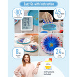 16 Ounce Crystal Clear Epoxy Resin Kit, Food Safe Diy Starter Epoxy Resin For Craft, Canvas Painting, Molds Pigment Jewelry Making, Coating And Casting