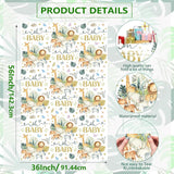 Extra Large Animal Gift Bags Baby Shower 56"X 36"Jumbo Plastic Gift Bags Safari Jungle Animals Design With Baby Girls Boys Newborn Gender Reveal Party