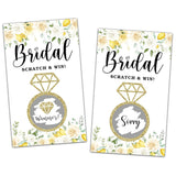 Bridal Shower Scratch Off Game Cards, Yellow Floral Bridal Raffle Lottery Tickets, Scratch Off Party Game For Wedding, Engagement/Bachelorette Party Favors Supplies Decorations (50 Pack)-19