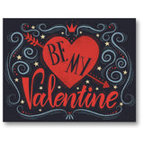 Large Be My Valentine Card - Blank Inside With White Envelope - Card Measures 11.75" X 9" - Perfect For Partners, Family, Friends, And More