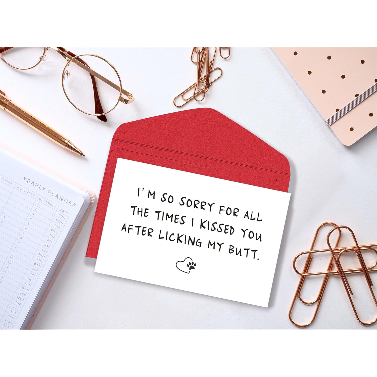 Cute Dog Paws Mother’S Day Card For Mom, Funny Father’S Day Card, Lovely Kissed You Card For Mom Or Dad