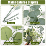 75Pcs Artificial Greenery Stems Box Set, Faux Flowers Bouquet With Stems Fake Plants For Diy Wedding Bouquet Floral Arrangement Spring Home Table Decoration