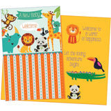 New Baby Card - Made In Usa - Envelope Included - Opens To 10" X 7.75" - Packaged In Extra Sturdy Mailer - 96248